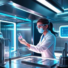 life science - Frau in Labor