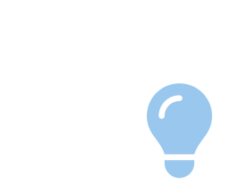 Geschenk mit Glühbirne Icon